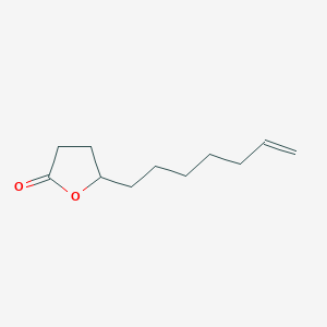 molecular formula C11H18O2 B12656741 2(3H)-Furanone, 5-(6-hepten-1-yl)dihydro- CAS No. 854737-08-9