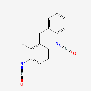 molecular formula C16H12N2O2 B12656744 3-(o-Isocyanatobenzyl)-o-tolyl isocyanate CAS No. 94166-36-6
