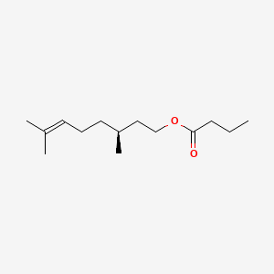 molecular formula C14H26O2 B12656775 (S)-3,7-Dimethyloct-6-enyl butyrate CAS No. 94133-43-4