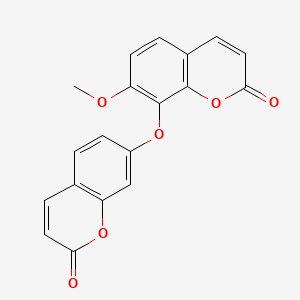 molecular formula C19H12O6 B12656786 Fatagarin CAS No. 59096-05-8