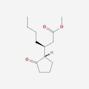 molecular formula C13H22O3 B12656807 methyl (3S)-3-[(1S)-2-oxocyclopentyl]heptanoate CAS No. 72429-04-0