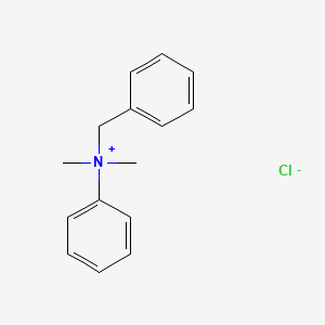 molecular formula C15H18ClN B1265681 Benzyldimethylphenylammonium chloride CAS No. 3204-68-0