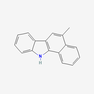 molecular formula C17H13N B12656828 Benzocarbazole, methyl- CAS No. 64859-54-7