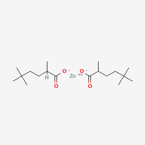 molecular formula C18H34O4Zn B12656836 Zinc 2,5,5-trimethylhexanoate CAS No. 84215-42-9