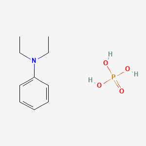 molecular formula C10H18NO4P B12656851 N,N-Diethylanilinium phosphate CAS No. 74332-33-5