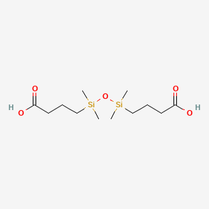 molecular formula C12H26O5Si2 B1265688 1,3-Bis(3-carboxypropyl)tetramethyldisiloxane CAS No. 3353-68-2