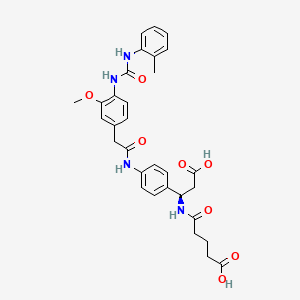 molecular formula C31H34N4O8 B12656899 Unii-MF1Y1uci7W CAS No. 224634-99-5