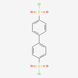 molecular formula C12H8Cl2O4S2 B1265690 4,4'-Biphenyldisulfonyl chloride CAS No. 3406-84-6
