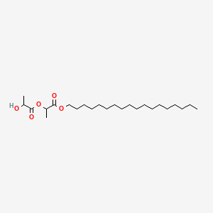 molecular formula C24H46O5 B12656944 1-Methyl-2-(octadecyloxy)-2-oxoethyl lactate CAS No. 55025-91-7