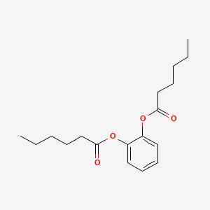 molecular formula C18H26O4 B12656947 1,2-Phenylene dihexanoate CAS No. 93941-77-6