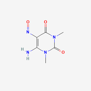 molecular formula C6H8N4O3 B1265697 6-Amino-1,3-dimethyl-5-nitrosouracil CAS No. 6632-68-4