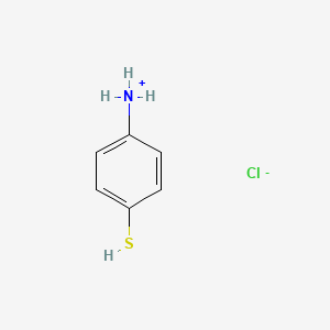 molecular formula C6H8ClNS B12657000 p-Mercaptoanilinium chloride CAS No. 78749-58-3