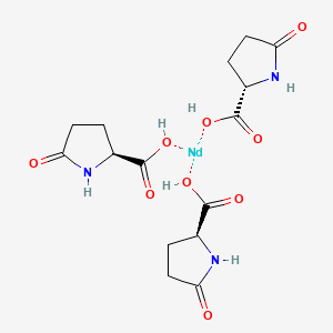 molecular formula C15H21N3NdO9 B12657006 Tris(5-oxo-L-prolinato-N1,O2)neodymium CAS No. 74060-43-8