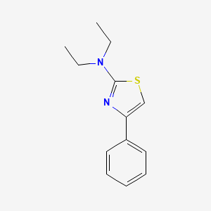 molecular formula C13H16N2S B12657018 N,N-Diethyl-4-phenylthiazol-2-amine CAS No. 75654-98-7