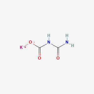 molecular formula C2H3KN2O3 B12657031 Potassium carbamoylcarbamate CAS No. 26479-35-6