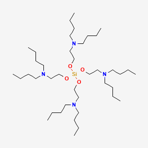 molecular formula C40H88N4O4Si B12657035 Ethanol, 2-(dibutylamino)-, tetraester with silicic acid CAS No. 18846-62-3