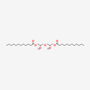 molecular formula C30H58O7 B12657077 Oxybis(2-hydroxypropane-3,1-diyl) dilaurate CAS No. 93776-79-5