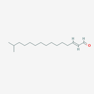 molecular formula C16H30O B12657088 Isohexadecen-1-al CAS No. 85926-92-7