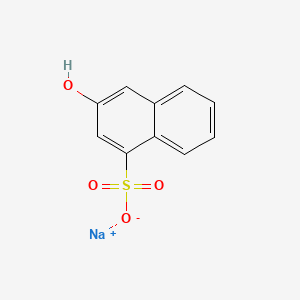 molecular formula C10H7NaO4S B12657090 Sodium 3-hydroxynaphthalenesulphonate CAS No. 93804-66-1