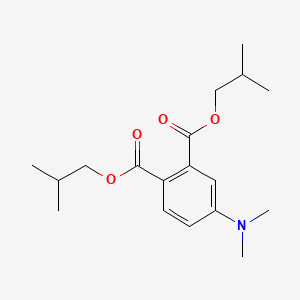 molecular formula C18H27NO4 B12657170 Bis(2-methylpropyl) 4-(dimethylamino)phthalate CAS No. 84787-86-0