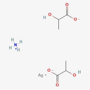 molecular formula C6H14AgNO6 B12657176 Silver ammonium lactate CAS No. 102492-24-0