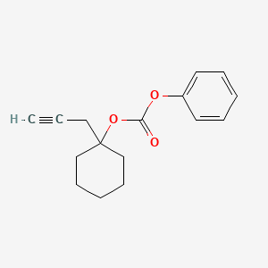 molecular formula C16H18O3 B12657218 Phenyl 1-(prop-2-yn-1-yl)cyclohexyl carbonate CAS No. 94291-71-1