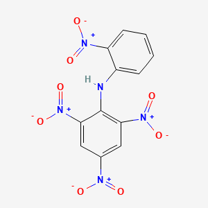 molecular formula C12H7N5O8 B12657245 2,4,6-Trinitro-N-(2-nitrophenyl)aniline CAS No. 38229-29-7