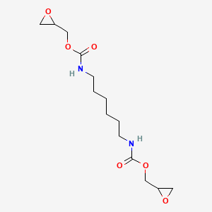 molecular formula C14H24N2O6 B12657252 Bis(oxiranylmethyl) hexamethylenebiscarbamate CAS No. 63283-71-6