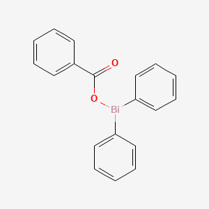 molecular formula C19H15BiO2 B12657253 (Benzoyloxy)(diphenyl)bismuthine CAS No. 83037-43-8