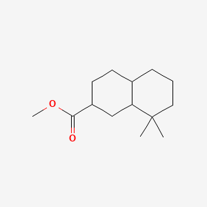 molecular formula C14H24O2 B12657290 Methyl octahydro-8,8-dimethyl-2-naphthoate CAS No. 93840-14-3