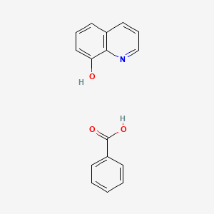 molecular formula C16H13NO3 B1265730 Benzoic acid, compd. with 8-quinolinol (1:1) CAS No. 7091-57-8