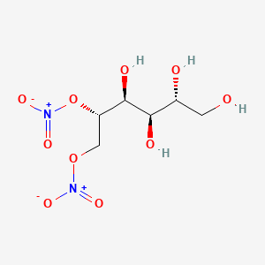 molecular formula C6H12N2O10 B12657316 D-Glucitol dinitrate CAS No. 71888-61-4