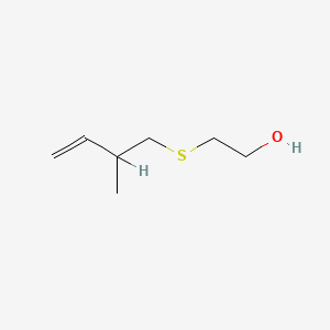 molecular formula C7H14OS B12657337 2-((2-Methylbut-3-enyl)thio)ethanol CAS No. 82010-91-1