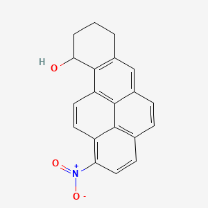 molecular formula C20H15NO3 B12657342 7,8,9,10-Tetrahydro-1-nitro-benzo(a)pyren-10-ol CAS No. 190841-37-3