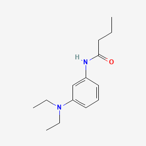 molecular formula C14H22N2O B12657344 N-(3-(Diethylamino)phenyl)butyramide CAS No. 76751-08-1