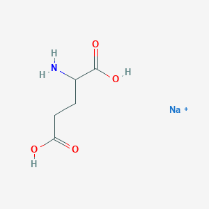 molecular formula C5H9NNaO4+ B12657347 Glutamic acid, monosodium salt CAS No. 21932-17-2