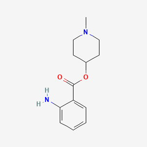 molecular formula C13H18N2O2 B12657350 1-Methylpiperidin-4-yl 2-aminobenzoate CAS No. 74180-14-6