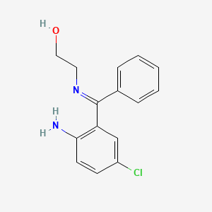 molecular formula C15H15ClN2O B1265737 2-(((2-Amino-5-chlorophenyl)phenylmethylene)amino)ethanol CAS No. 2109-45-7