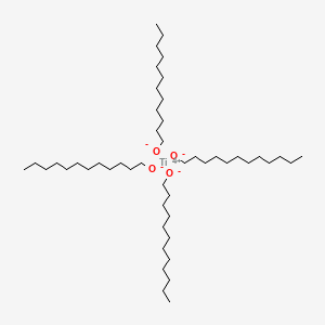 molecular formula C48H100O4Ti B12657378 Titanium tetradodecanolate CAS No. 71965-14-5