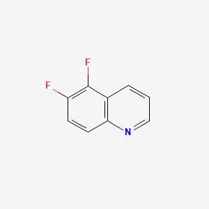 molecular formula C9H5F2N B12657379 5,6-Difluoroquinoline CAS No. 225366-91-6