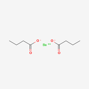 molecular formula C8H14BaO4 B12657392 Barium dibutyrate CAS No. 31416-33-8