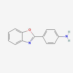 molecular formula C13H10N2O B1265743 4-(Benzo[d]oxazol-2-yl)aniline CAS No. 20934-81-0