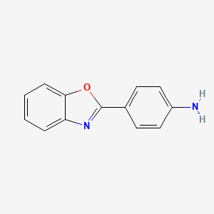 molecular formula C13H10N2O B1265743 4-(1,3-Benzoxazol-2-yl)aniline CAS No. 20934-81-0