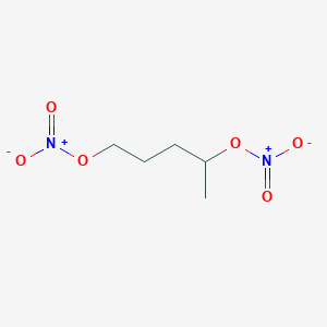molecular formula C5H10N2O6 B12657436 1,4-Pentanediol dinitrate CAS No. 25385-63-1