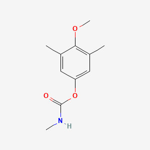 molecular formula C11H15NO3 B12657445 Phenol, 4-methoxy-3,5-dimethyl-, methylcarbamate CAS No. 6419-92-7