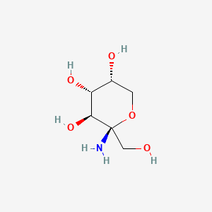 molecular formula C6H13NO5 B12657455 Fructose, 1-amino-1-deoxy- CAS No. 27968-74-7