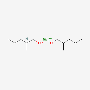 molecular formula C12H26MgO2 B12657459 magnesium;2-methylpentan-1-olate CAS No. 96826-95-8