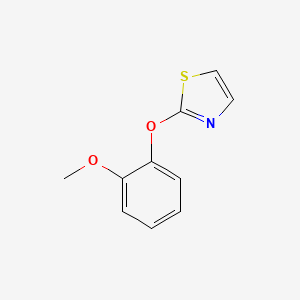 molecular formula C10H9NO2S B12657471 2-(o-Methoxyphenoxy)thiazole CAS No. 39572-10-6