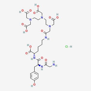 molecular formula C31H48ClN7O14 B12657475 Pendetide hydrochloride CAS No. 159489-28-8