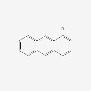 molecular formula C14H10 B12657484 Anthracene-1-d CAS No. 14056-37-2